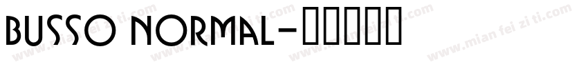 Busso Normal字体转换